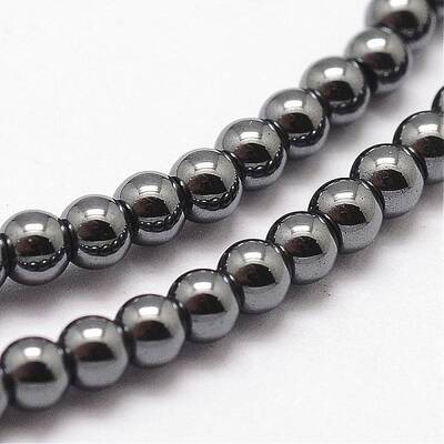 Grade AB Non-magnetic Synthetic Hematite Beads Strands