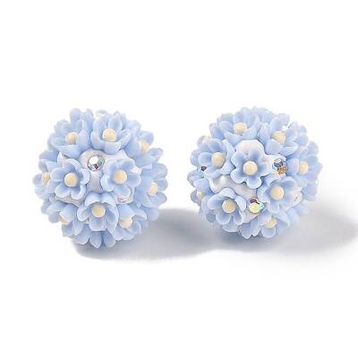 Handmade Polymer Clay Rhinestone Beads