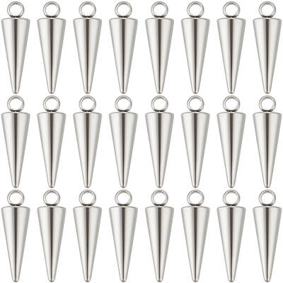 50Pcs 303 Stainless Steel Pendants