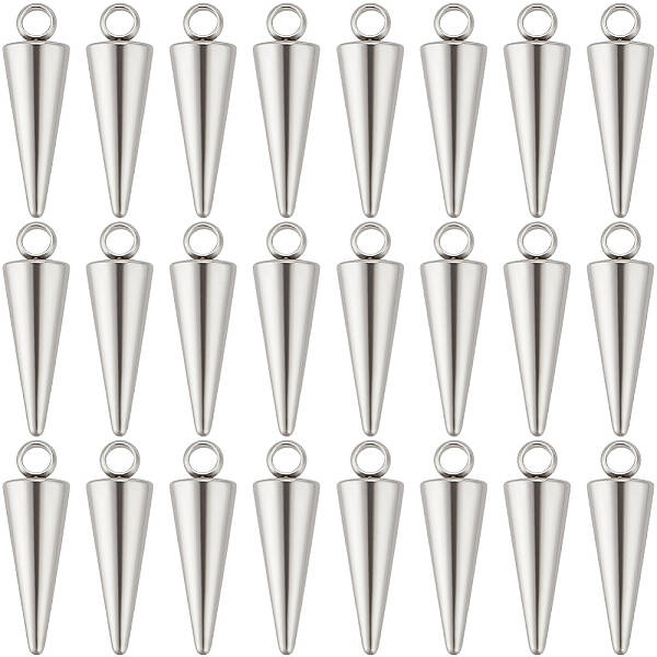 50Pcs 303 Stainless Steel Pendants