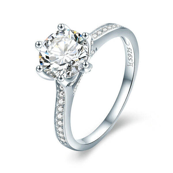 Anti-Tarnish Rhodium Plated 925 Sterling Silver Couple Rings