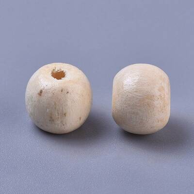Dyed Natural Wood Beads