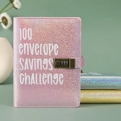 100 Envelopes Money Saving Challenge Budget Binder with Password Lock Budget Planner Saving Money