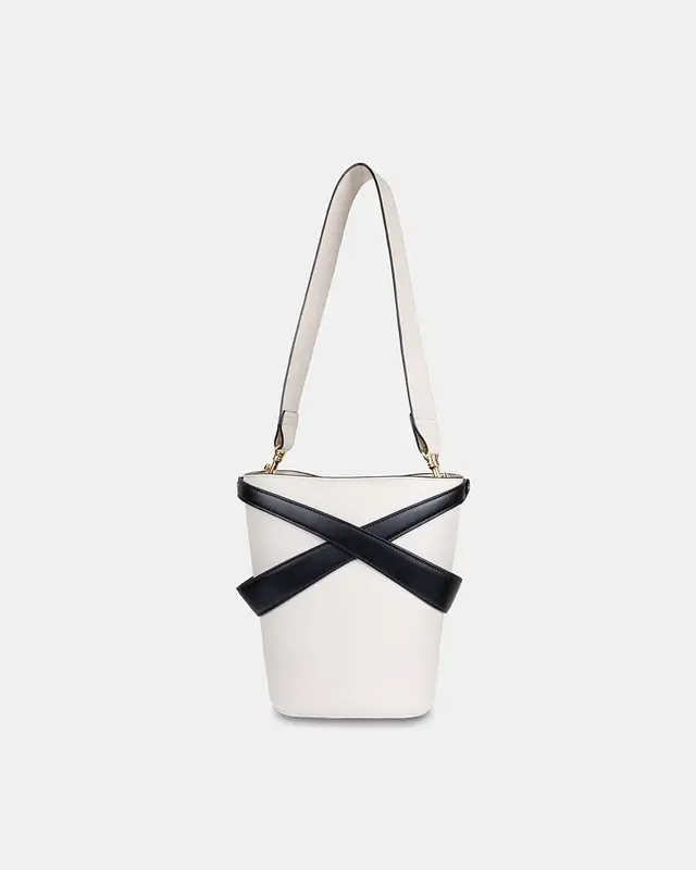 Cage Bucket Bag | Color: Oat x Caramel