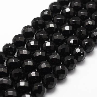 Natural Black Onyx Beads Strands