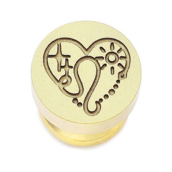 Constellation Golden Tone Wax Seal Brass Stamp Heads