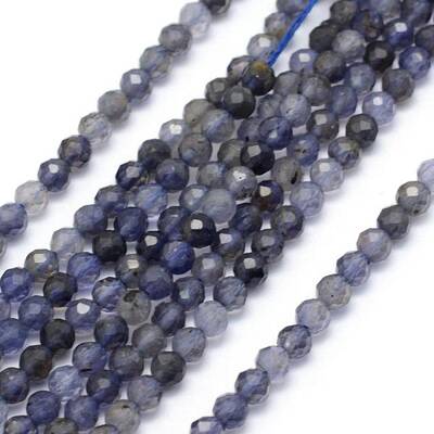Natural Cordierite/Iolite/Dichroite Beads Strands