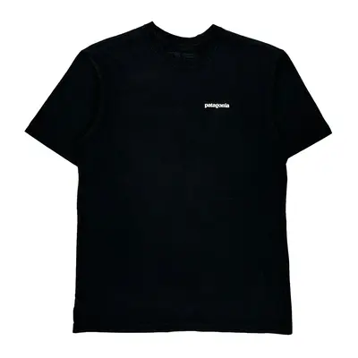 Patagonia Spellout T-Shirt - Medium Black Cotton Blend