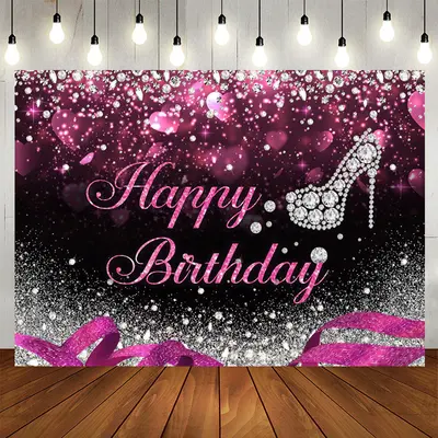 Aperturee Silver Bokeh Glitter Diamond Birthday Backdrop