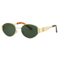 New Oval Sunglasses, Hot Style Lens, Small Round Metal Fashion Sunglasses for Men and Women, Sunglasses Women, Gift For Her F...