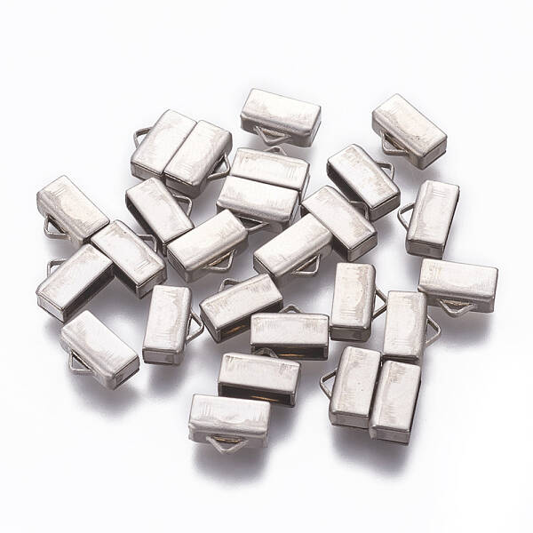 Tarnish Resistant 201 Stainless Steel Cord End