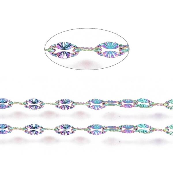 Ion Plating(IP) 304 Stainless Steel Textured Dapped Chains