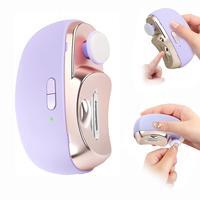 Electric Nail Clipper with Nail Polisher – Safe & Quiet & Automatic Nail Trimmer with LED Light & Nail File, Rechargeable N...