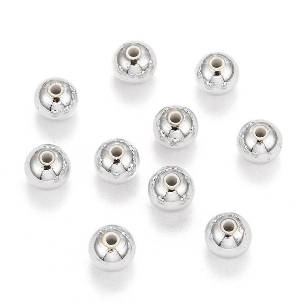 Plating Plastic Acrylic Round Beads