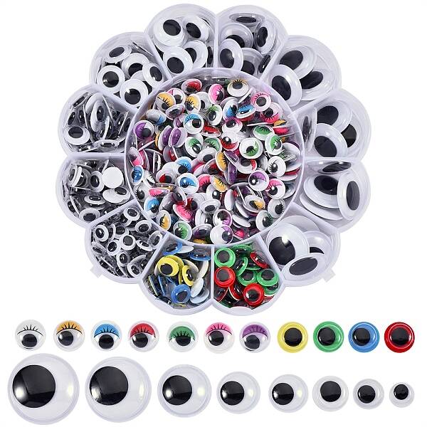 505Pcs Wiggle Googly Eyes Cabochons