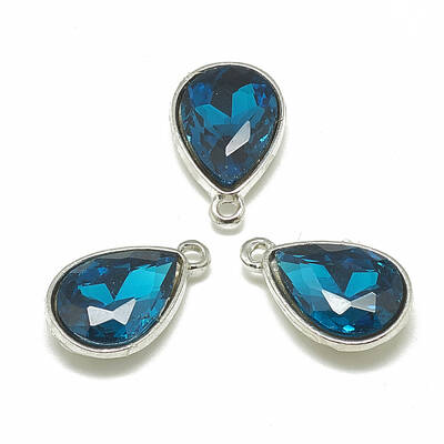 Alloy Glass Charms