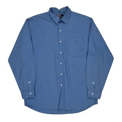 Marlowe Polo By Ralph Lauren Shirt - Large Blue Cotton