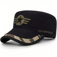 Middle-aged Men's Hat Baseball Cap Camouflage Military Cap Men's Flat Top Duckbill Cap Casual Sun Protection Hat Spring Autum...