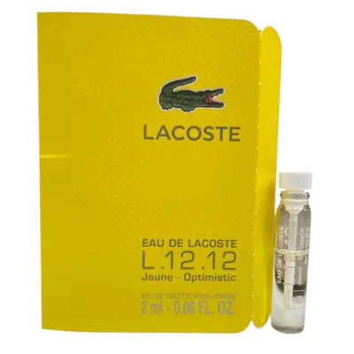 Lacoste Eau de Lacoste L.12.12 Giallo - Optimistic Eau de Toilette per uomo 2 ml *Fiala