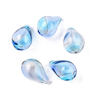 Transparent Handmade Blown Glass Globe Beads