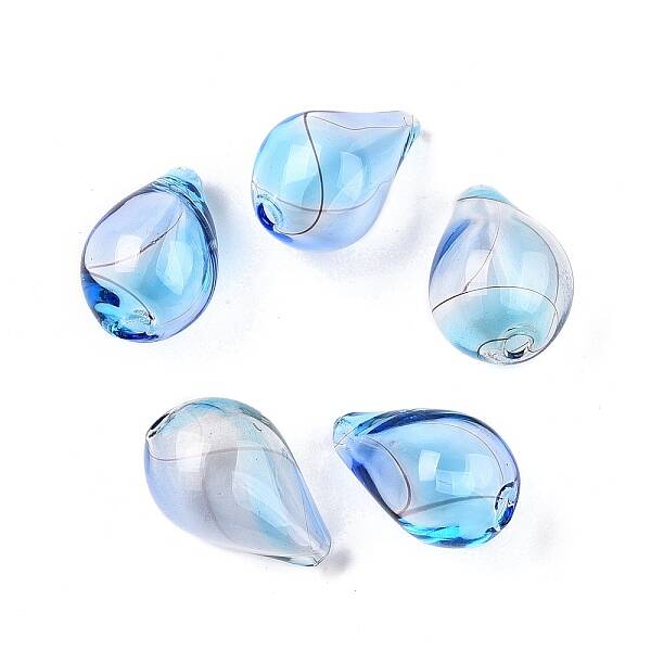Transparent Handmade Blown Glass Globe Beads