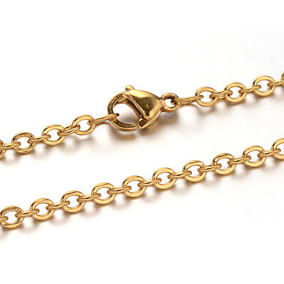 304 Stainless Steel Rolo Chain Necklaces