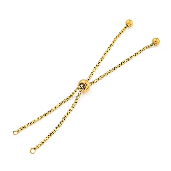 Adjustable 304 Stainless Steel Box Chain Slider Bracelet Making