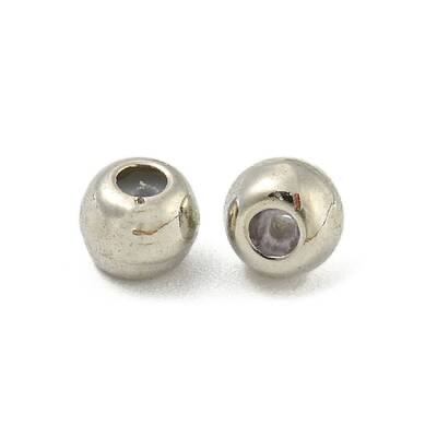 Rack Plating Brass Silicone Spacer Beads