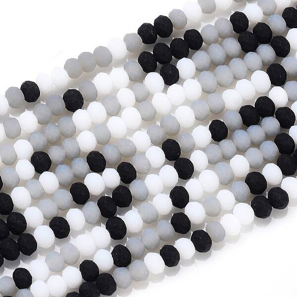 Faceted Glass Beads Strands