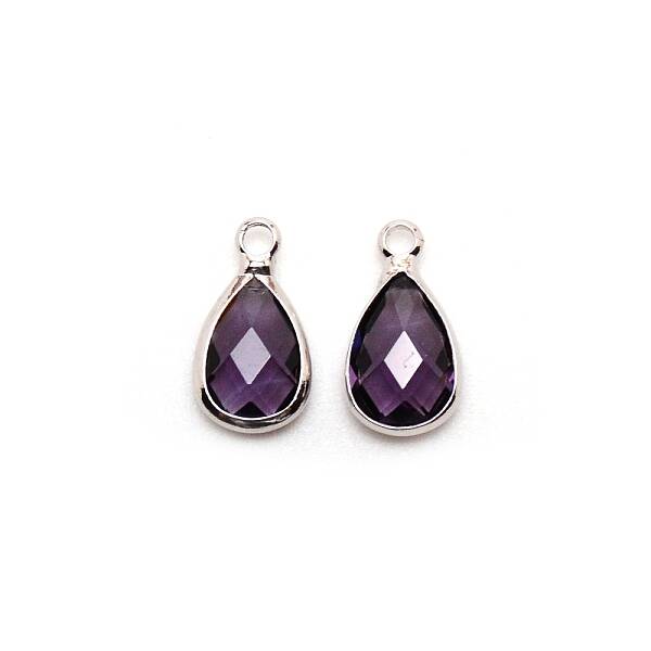 Faceted Glass Pendants