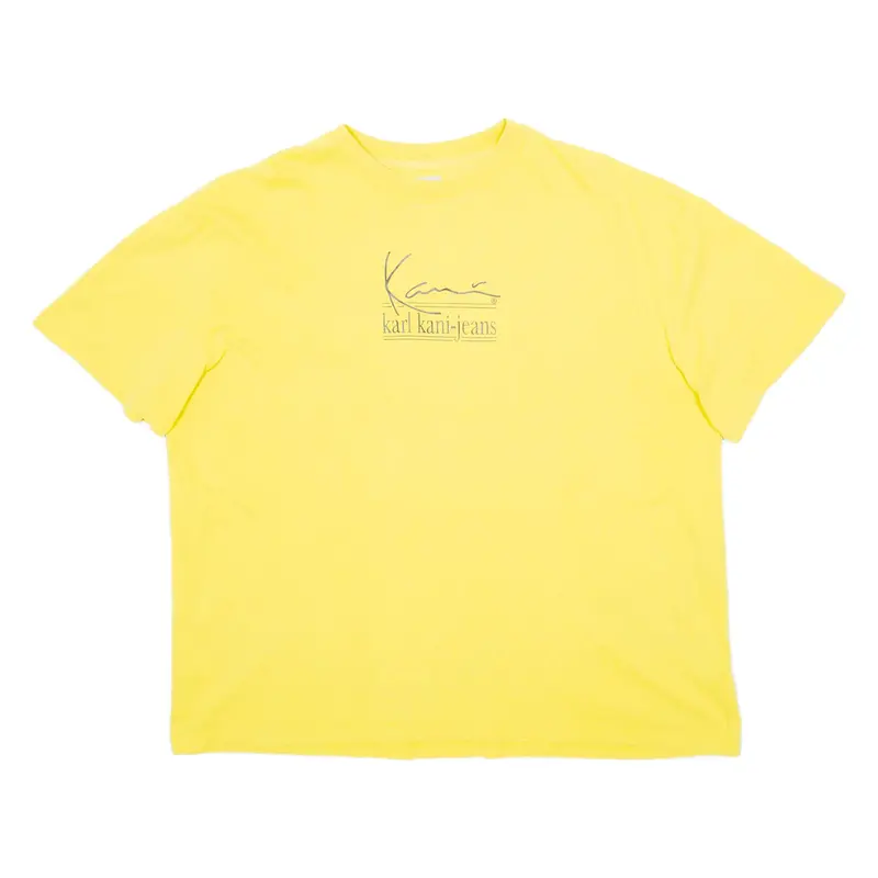 KARL KANI Mens T-Shirt Yellow XL