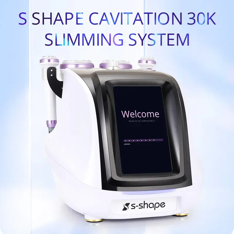S SHAPE 30K Cavitation RF EMS Vacuum Body Contouring Skin Care Beauty Machine for Spa Salon Studio Home Use | LS-45D2