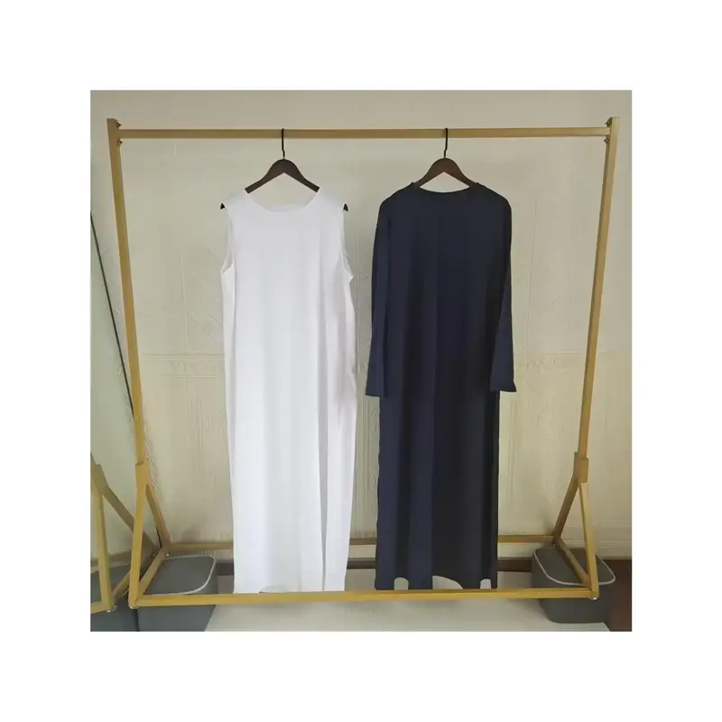 Women'S Stylish Black and Beige Abaya with Hood - Casual, All-Season, Loose Fit Dress for Spring, Summer, Fall, Winter, Casua...