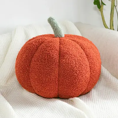 Home Decoration Pumpkin Pillow Ornaments | Color: Red | Size: 35cm