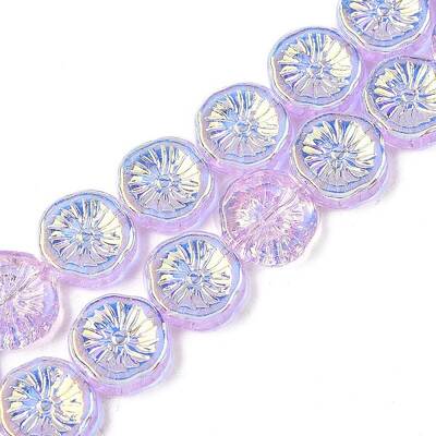 Electroplate Glass Beads Strands