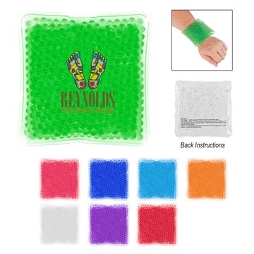 100 Promotional Square Gel Beads Hot Cold Pack - Reusable & ...
