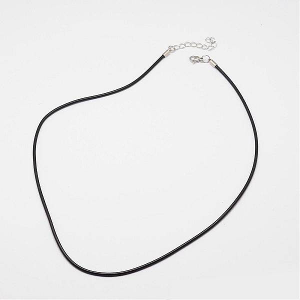Round Leather Cord Necklaces Making