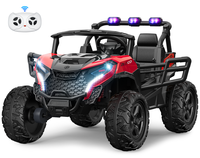 24V 2 Seater Ride on Car Truck, 4x200W, EVA Tires, 4WD/2WD, Rainbow Lights, Remote Control, Shock Absorbers, Bluetooth, Ride ...