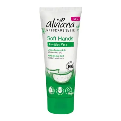 Alviana Soft Hand Cream Organic Aloe Vera 75ml