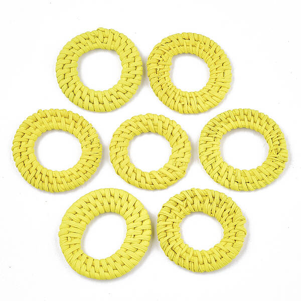 Handmade Reed Cane/Rattan Woven Linking Rings