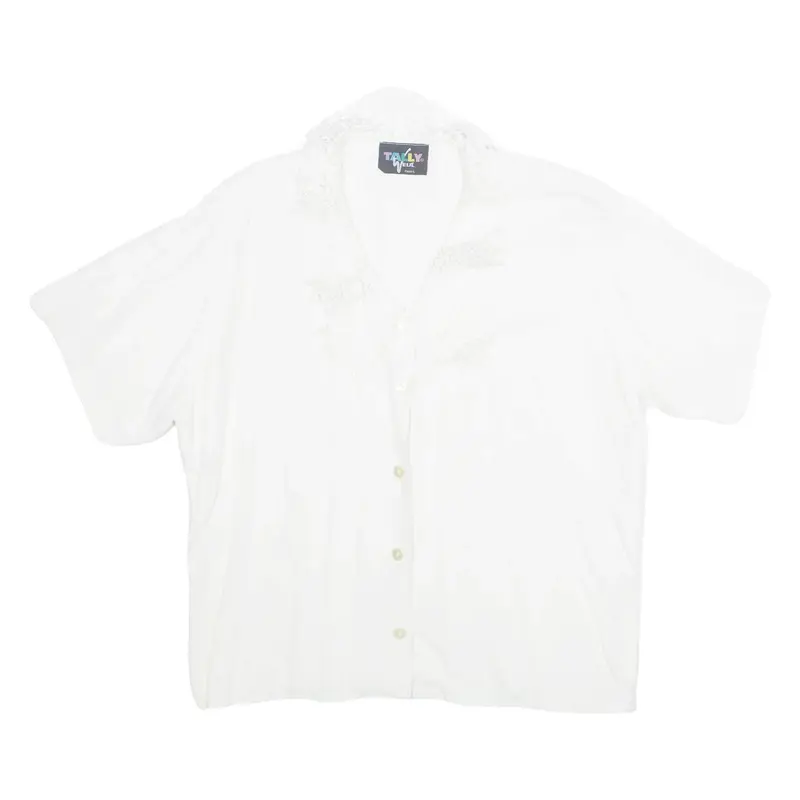TALLY WEIJL Womens Kimono Blouse White M
