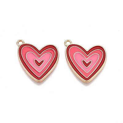 Rack Plating Alloy Enamel Pendants