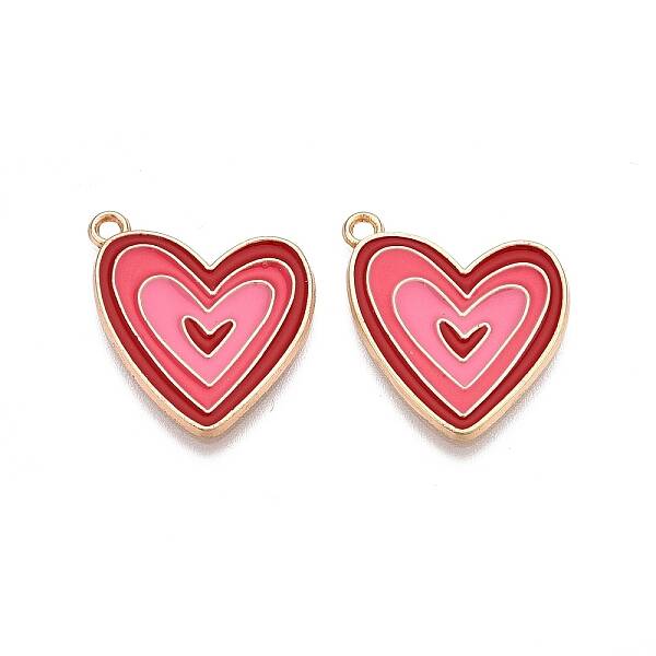 Rack Plating Alloy Enamel Pendants