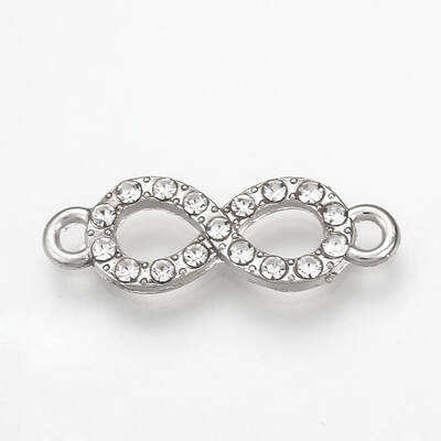 Alloy Rhinestone Links connectors