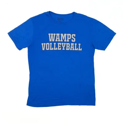 GILDAN Wamps Volleyball T-Shirt Blue USA Short Sleeve Mens M