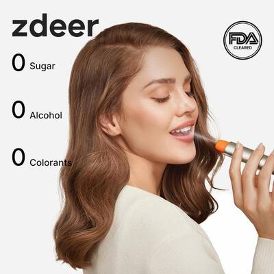 ZDEER Smart Electric Oral Spray - Mouth Spray Fresh Breath,  Rechargeable, Alcohol Free, With 3 Pods (Classic3 Bombs)