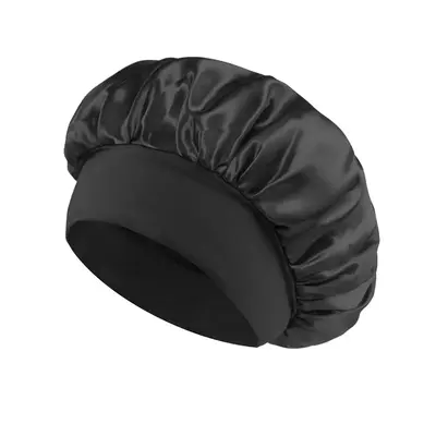 Solid Color Adjustable Hair Bonnet, Reusable Adjusting Hair Care Wrap for Women, Soft & Smooth Adjustable Satin Bonnet Sleep ...