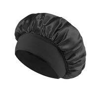 Solid Color Adjustable Hair Bonnet, Reusable Adjusting Hair Care Wrap for Women, Soft & Smooth Adjustable Satin Bonnet Sleep ...