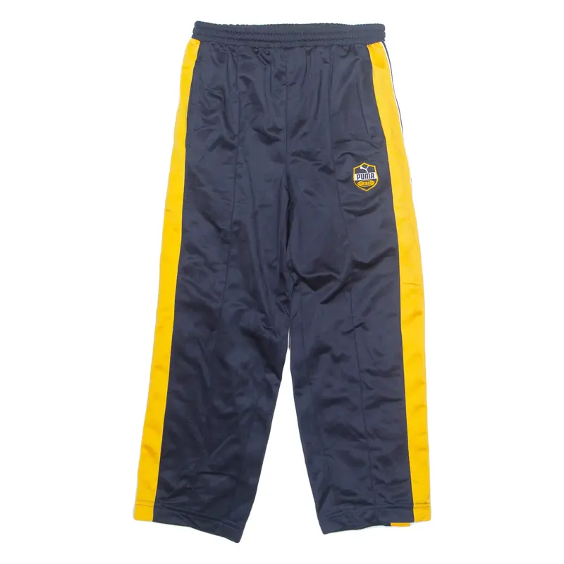 PUMA KING Side Poppers Boys Track Pants Blue Straight M W27 L26