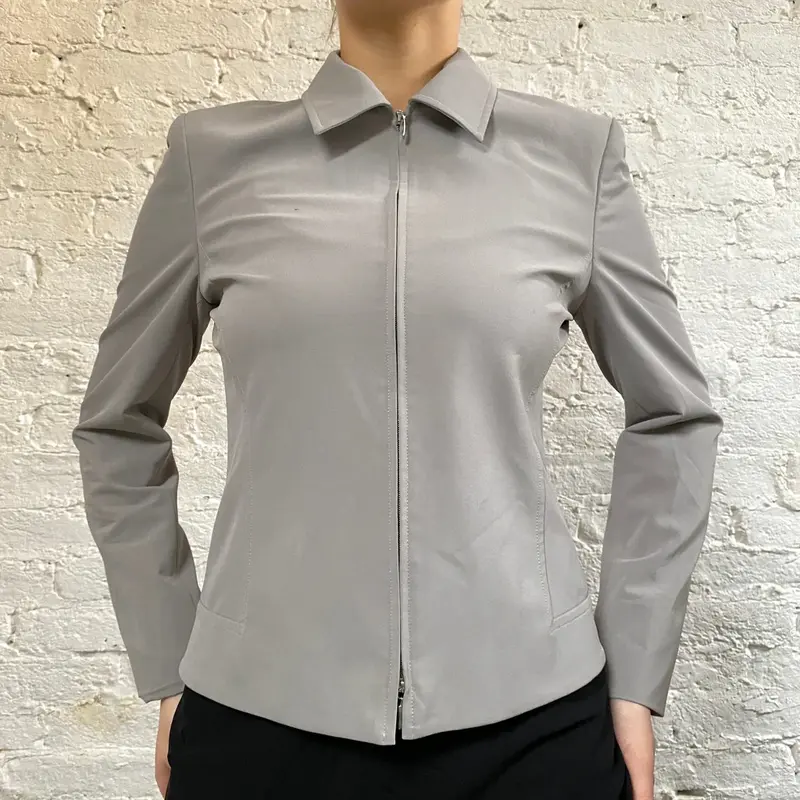 Marella Jacket - Small Grey Polyester